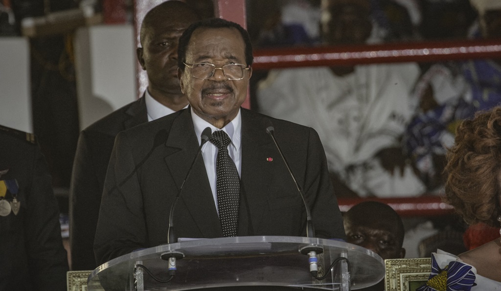 Cameroon president, 92, makes first appearance of election campaign