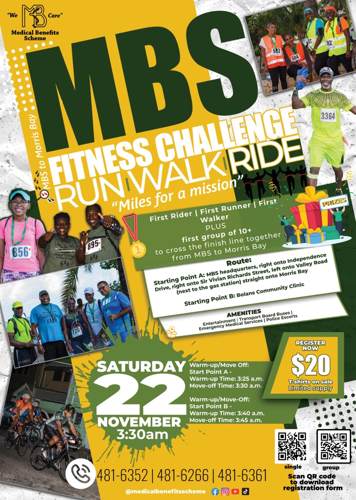 MBS Run Walk Ride Returns to Inspire Fitness Across Antigua and Barbuda