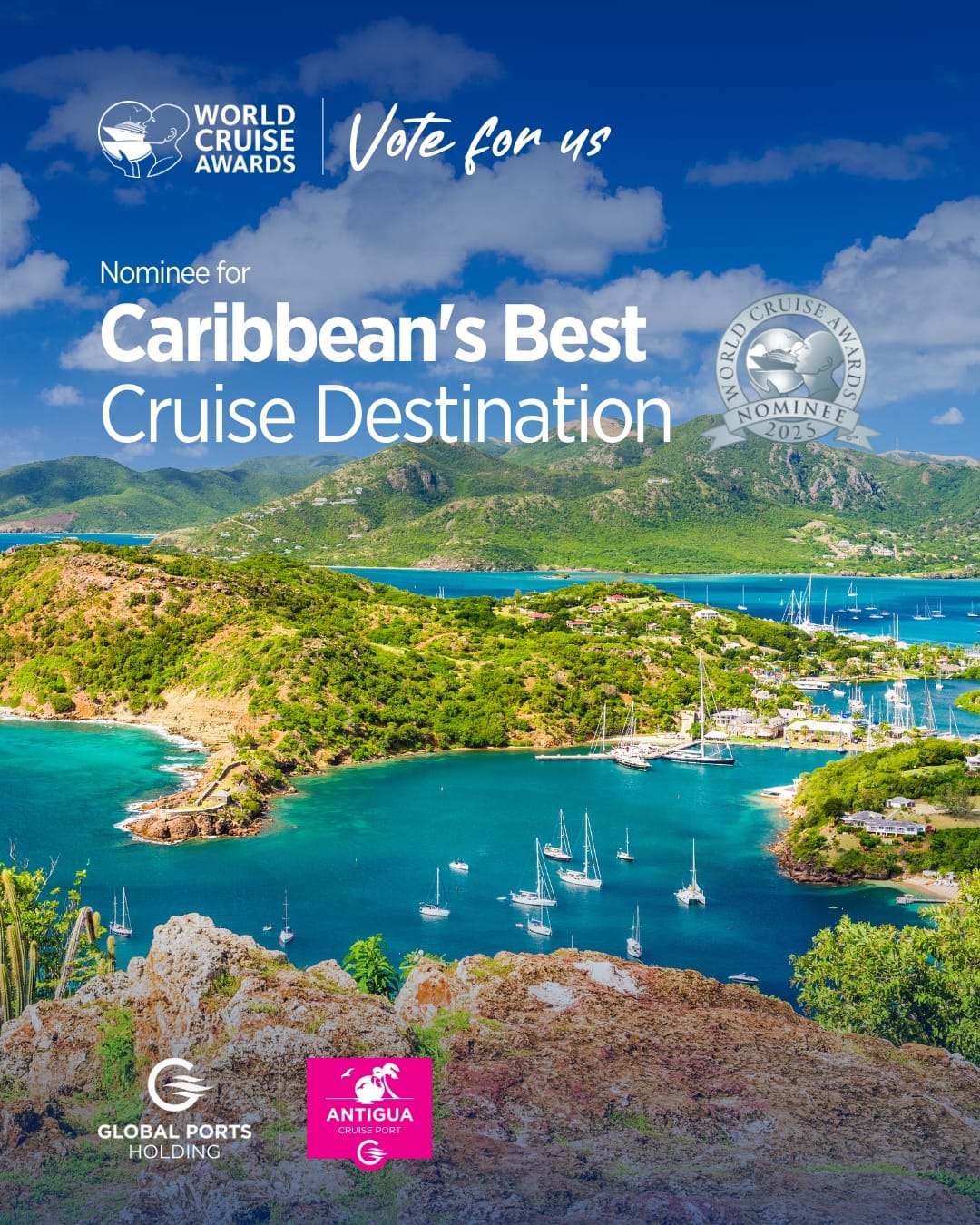 Antigua and Barbuda Nominated for Caribbean’s Best Cruise Destination at 2025 World Cruise Awards