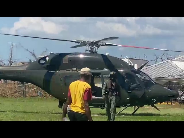 WATCH: JDF helicopters deliver relief supplies to Belmont Academy