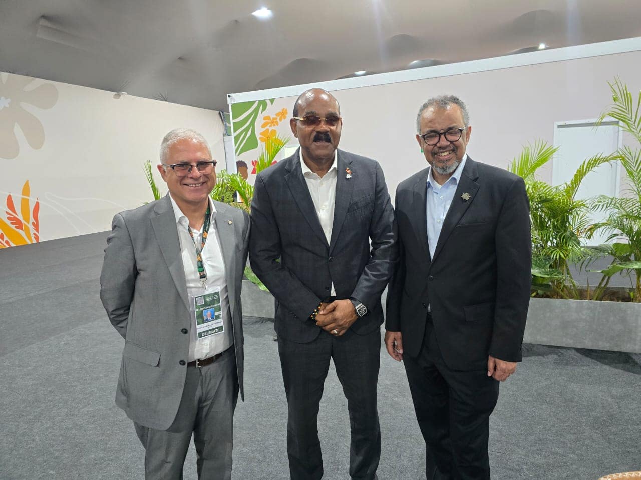 Antigua PM and other World leaders ditch ties at sweaty climate summit