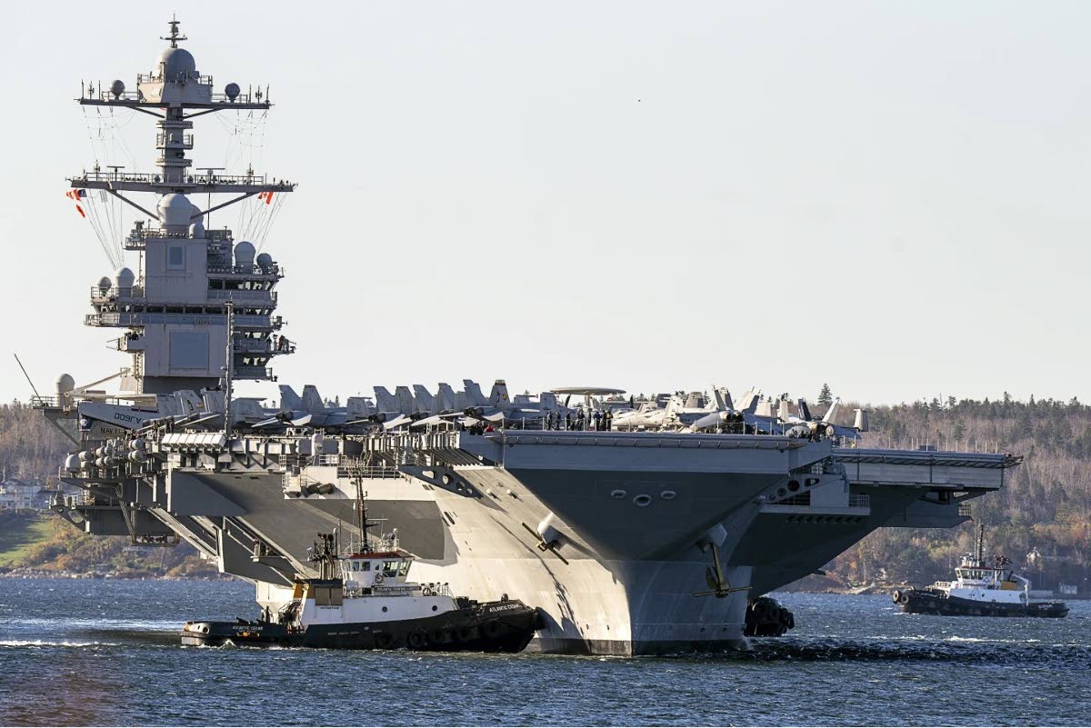 World’s largest military aircraft carrier now in Caribbean Sea