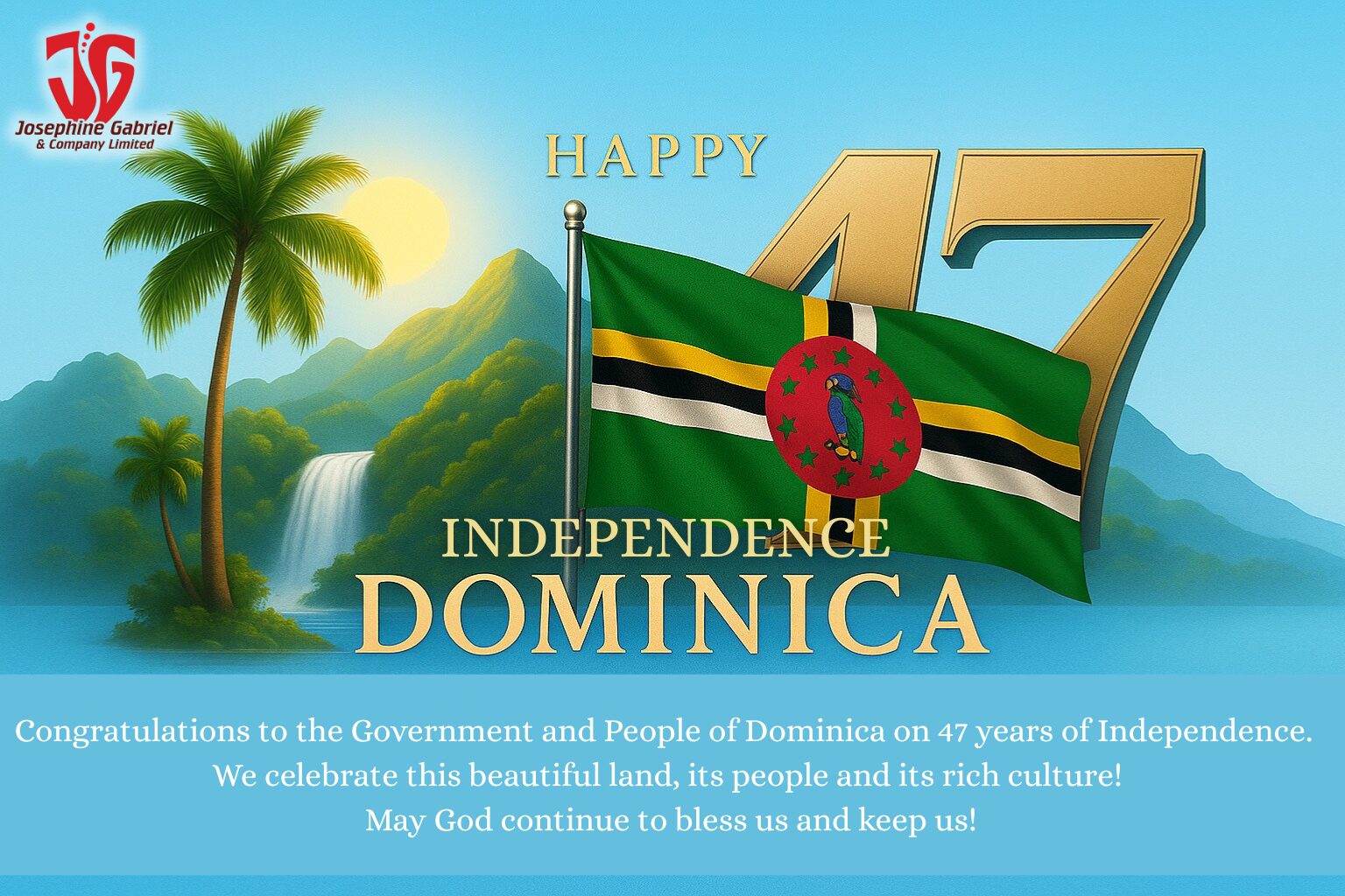 Josephine Gabriel & Co Ltd. Independence Message