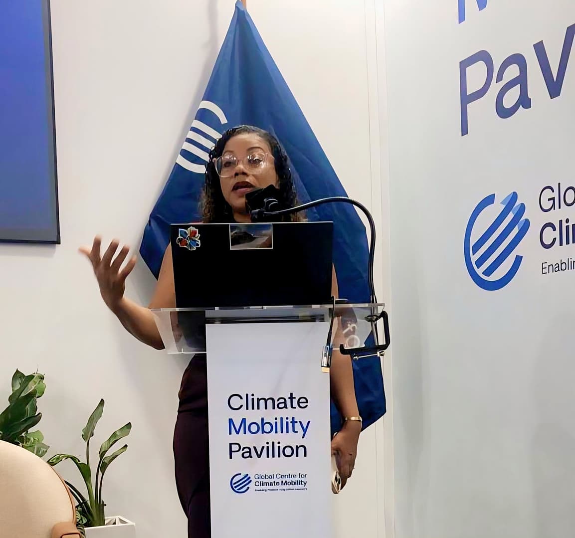 Ambassador Ruleta Camacho-Thomas Champions Caribbean Voices on Climate Mobility and Loss and Damage at COP30 in Brazil