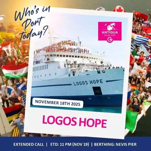 Logos Hope Extends Stay in Antigua by 24 hours