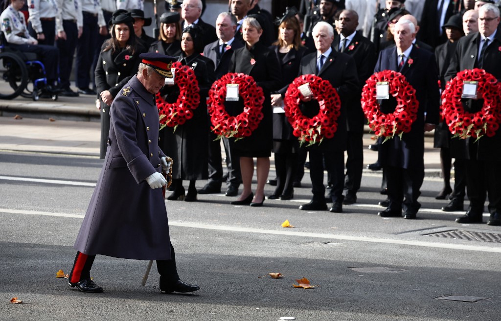 UK’s King Charles honours nation’s war dead