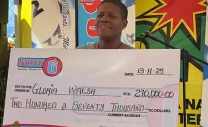 Gloria Walsh wins Super 6 Jackpot