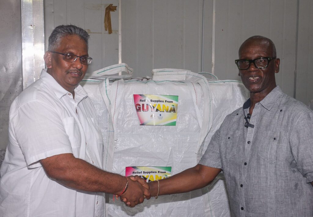 Jamaica receives relief items from Guyana