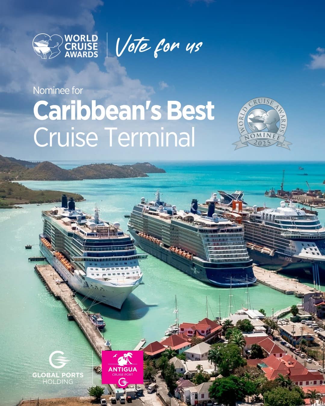 Antigua Cruise Port Nominated for Caribbean’s Best Cruise Terminal