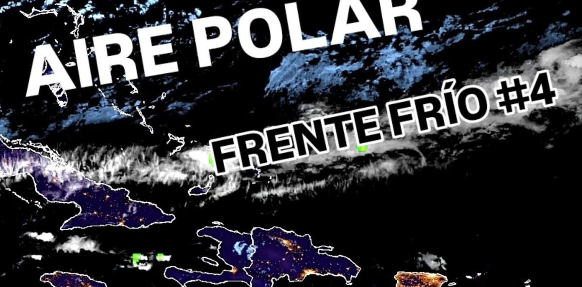 Temperatures are dropping! A mass of polar air begins to influence the Dominican Republic.