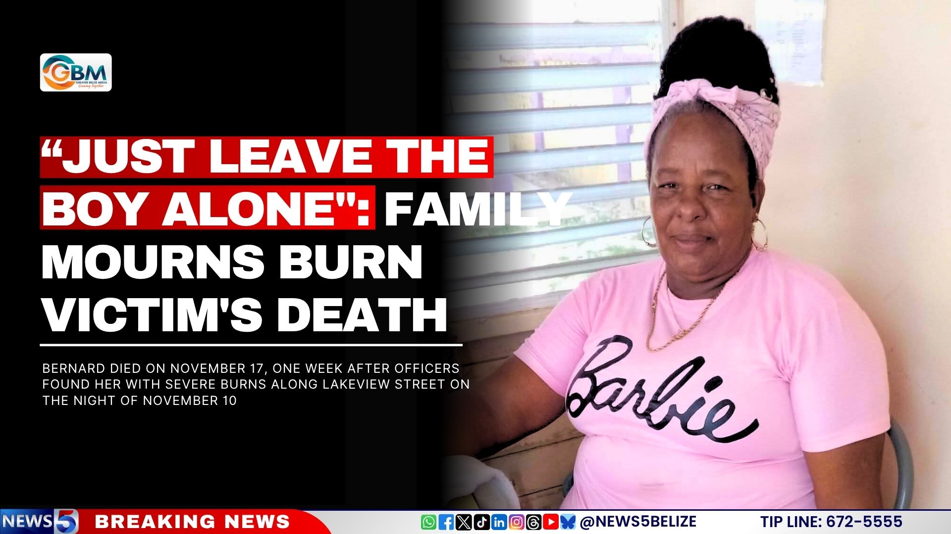 “Just leave the boy alone”: Family Mourns Burn Victim’s death