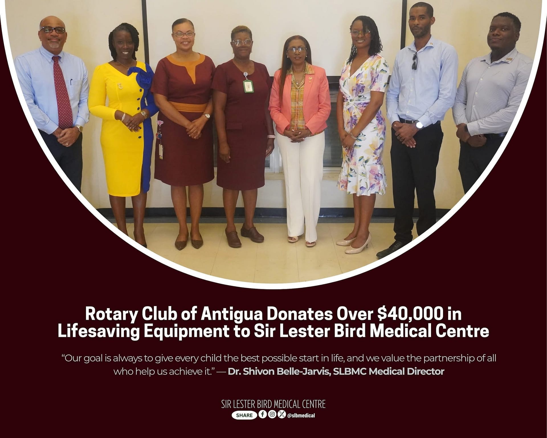 Rotary Club of Antigua Donates Over $40,000 in Lifesaving Equipment to Sir Lester Bird Medical Centre