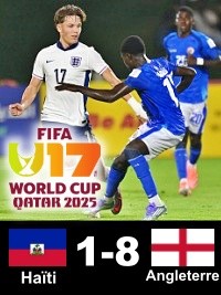 Qatar 2025 World Cup : England inflicts a severe defeat to Haiti [1-8]