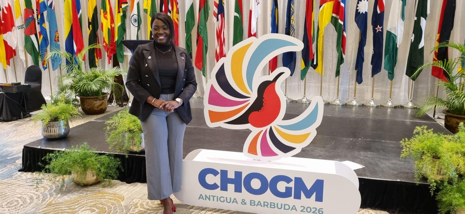 Antiguan Creative Chaneil Imhoff Designs Official Logo for CHOGM Antigua & Barbuda 2026