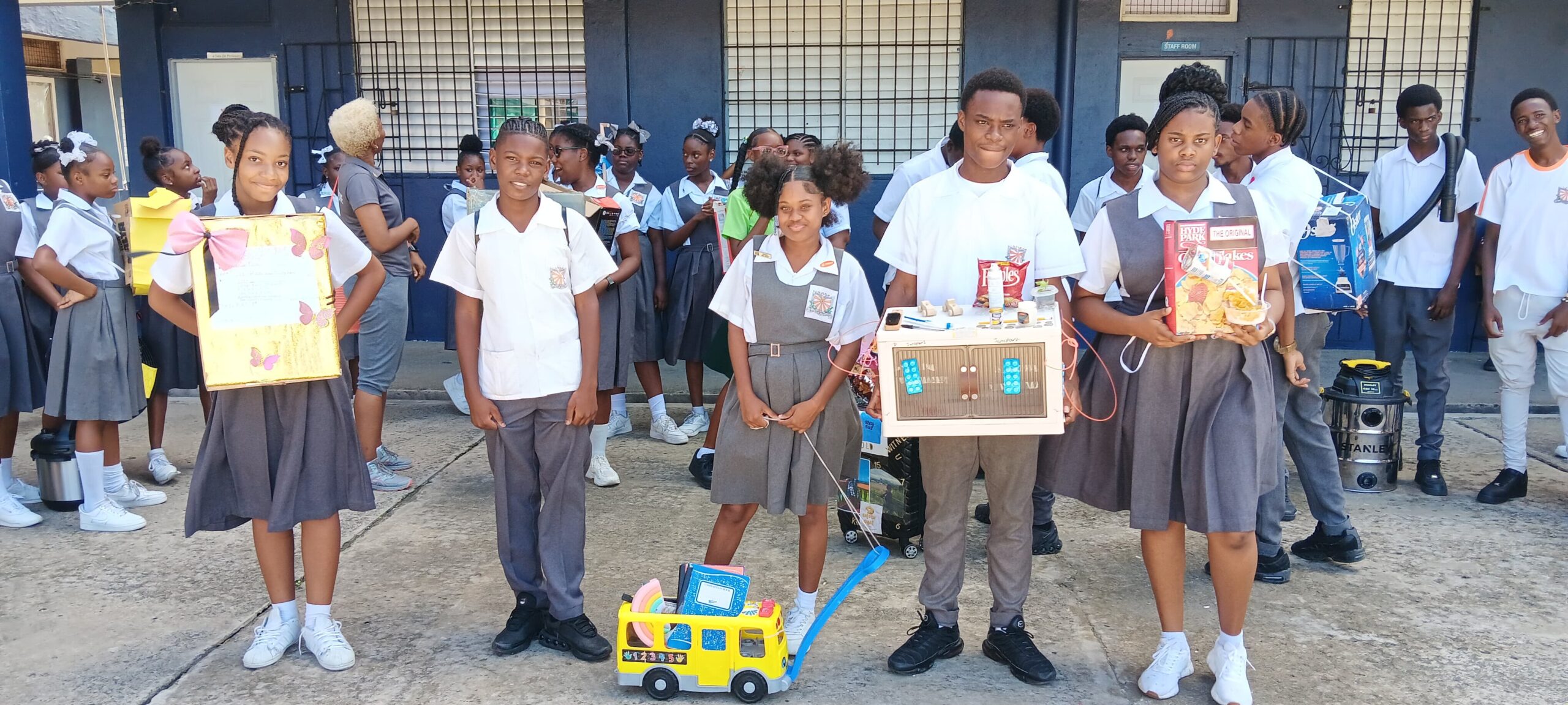 Sir Ira Simmons School hosts ‘Anything but Bag Day’ to ease exam tension