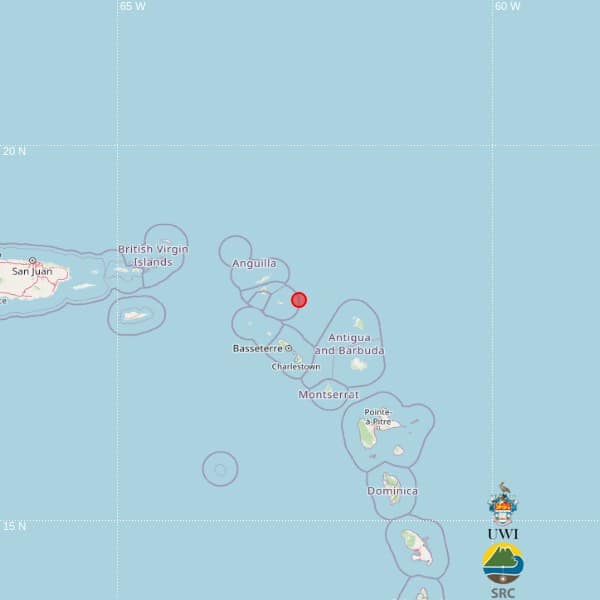 Magnitude 4.1 Earthquake Felt Near Antigua and Barbuda