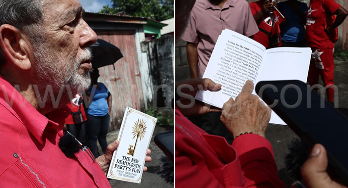 Gonsalves says book of ‘NDP plans’ is a joke