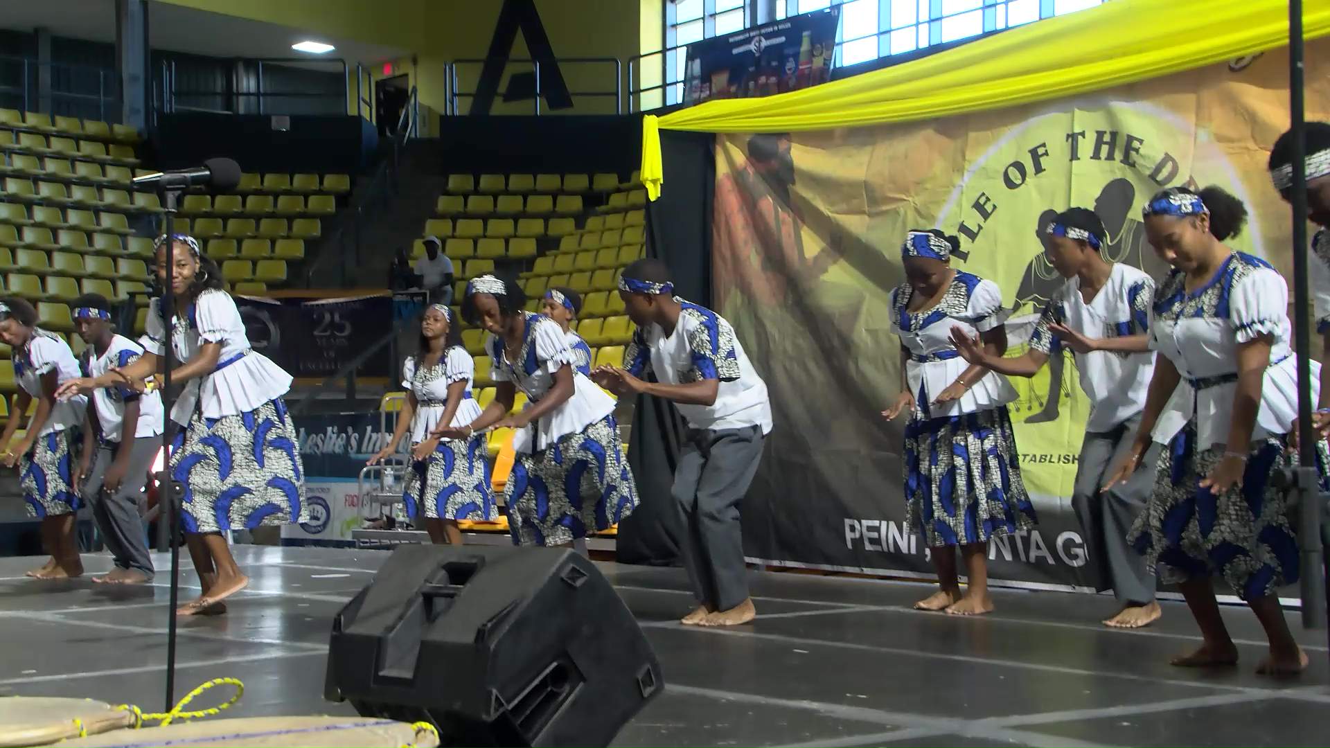 Garifunaduou Takes Center Stage at High School Battle of the Drums