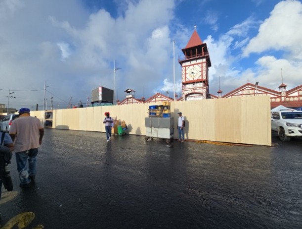 Local govt ministry upgrade works outside Stabroek Market dislocate bus parks, truckers
