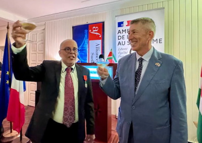 France bestows highest national award on Surinamese medical doctor