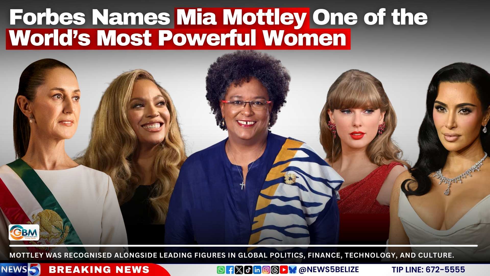 Mia Mottley Named in Forbes’ 100 World’s Most Powerful Women