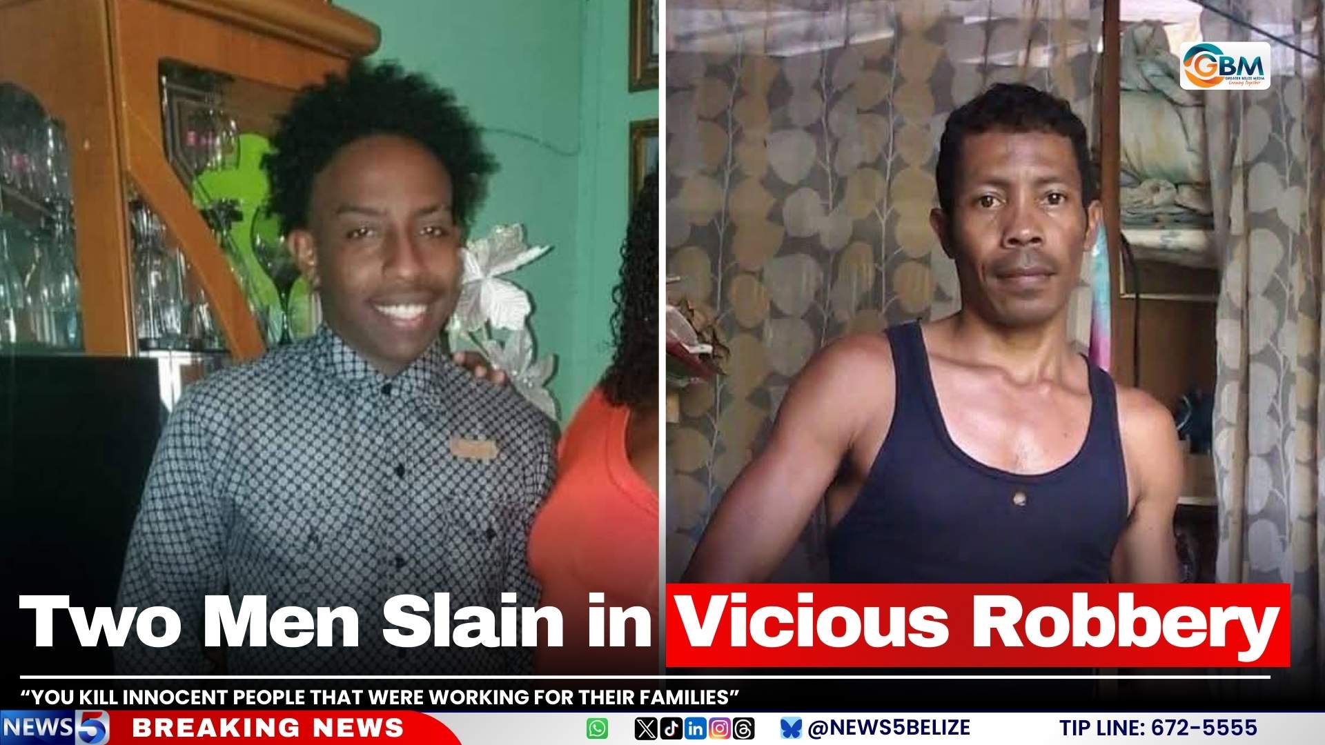 Two Men Slain in Vicious Robbery