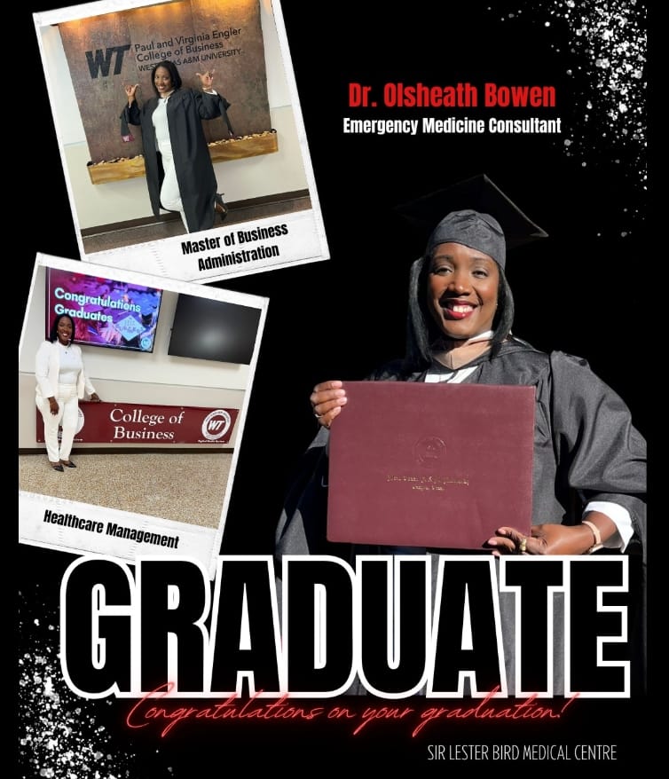 Dr Olsheath Bowen earns MBA in Healthcare Management