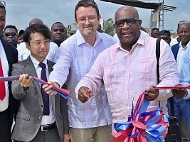 Environment : Inauguration of the Morne Casse landfill