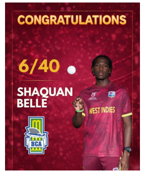 Belle makes history for WI U19