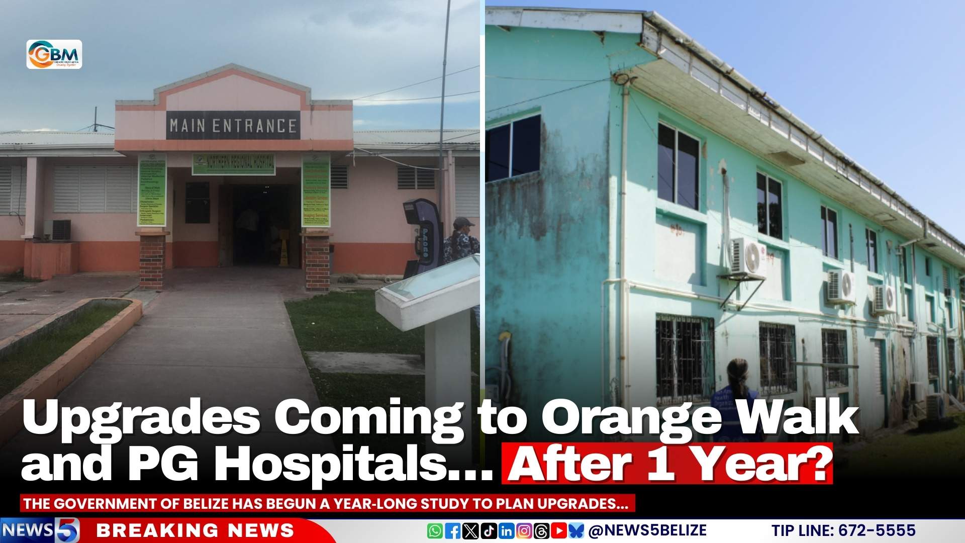 Upgrades Coming to Orange Walk and PG Hospitals… After 1 Year?