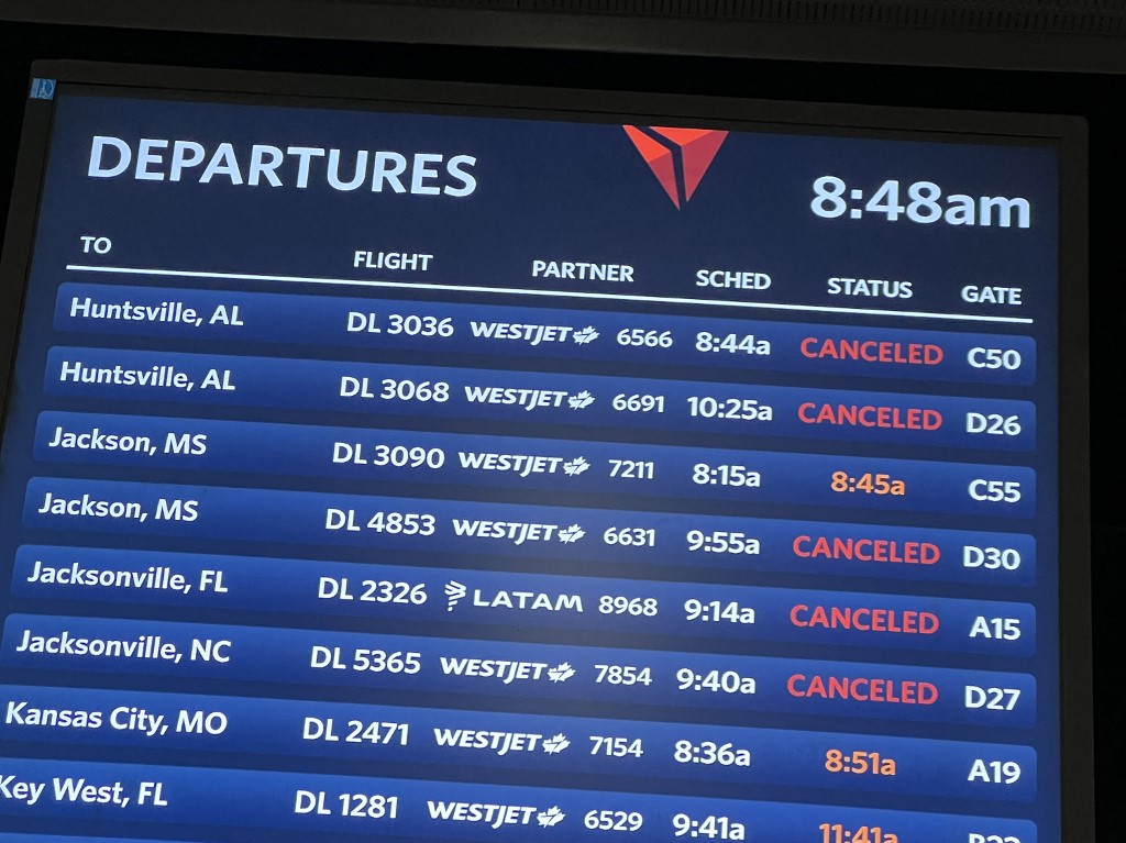 Sangster airport reports several flight cancellations due to winter storm