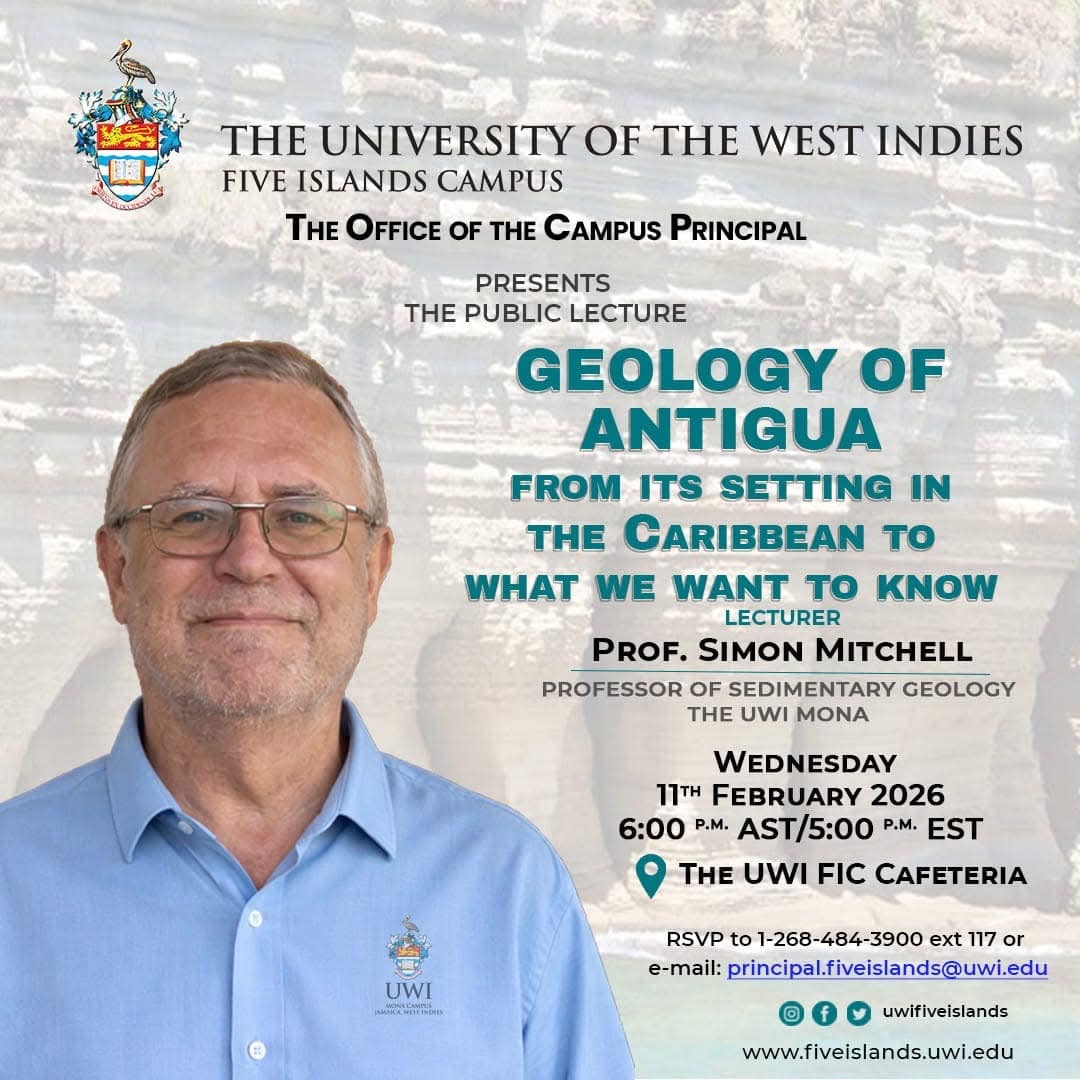 UWI Five Islands to host public lecture on Antigua’s geological history