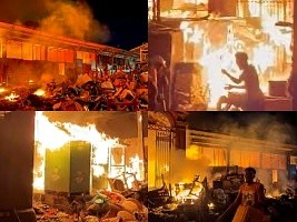 FLASH : Major fire at the Cluny Market in Cap