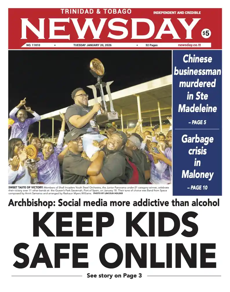 Trinidad and Tobago Newsday – Tuesday January 20th 2026