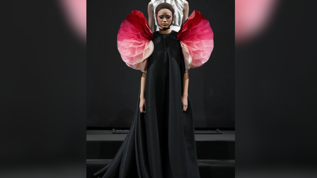 Jamaican model walks Paris show