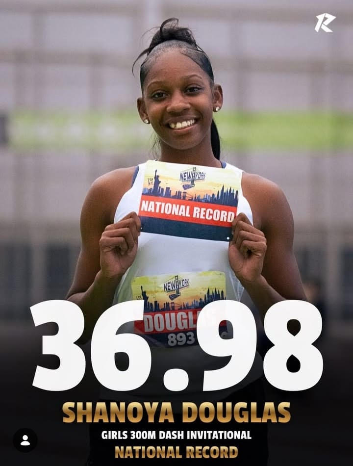 Johan Smythe, Shanoya Douglas smash national junior indoor records