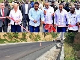 Inauguration : 58 million Euros for the Hinche/Saint-Raphaël section of the RN3