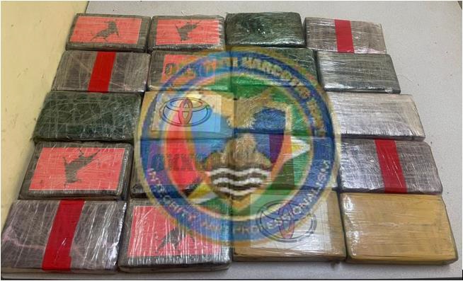 Two held with 22 kilos of cocaine in West Demerara