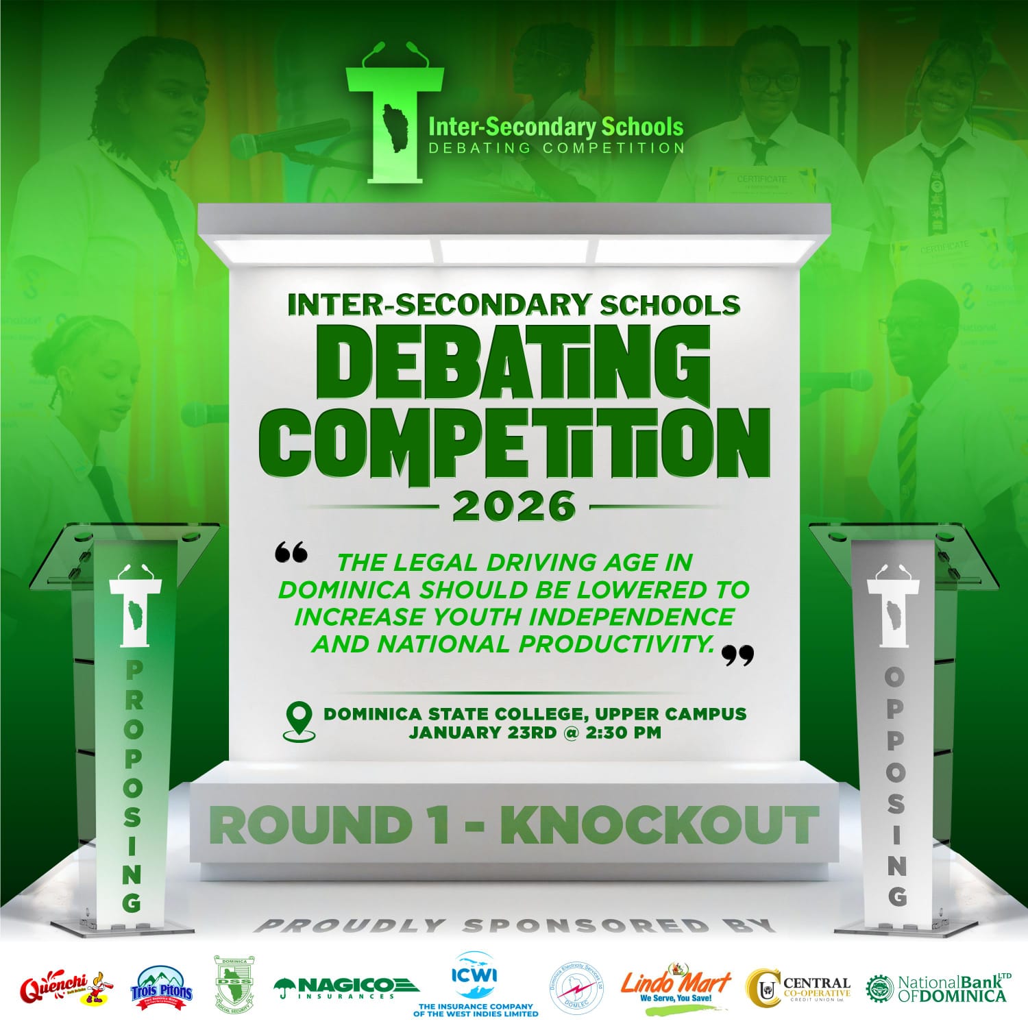 LIVE from 2:30PM: Inter-Secondary Schools Debating Competition Knock-Out Round 2026