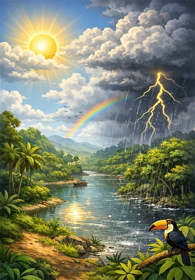 Verspreide regenbuien vooral in de middag