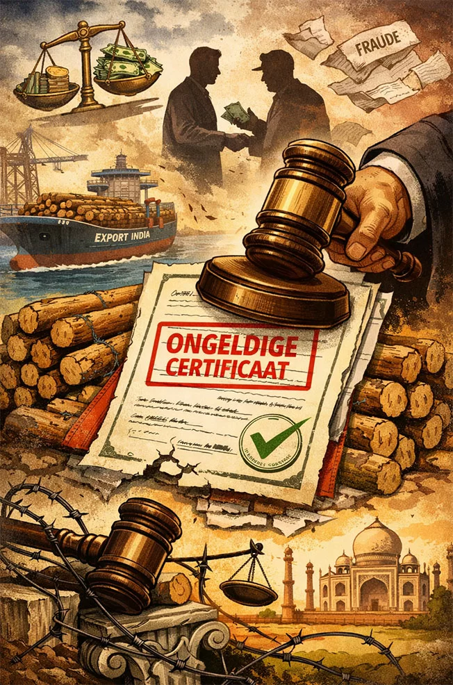 Dossier houtexport 14 – Column:Toen onrecht bijna een certificaat kreeg