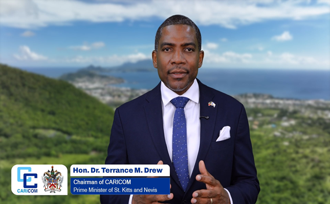 NEW YEAR MESSAGE from the Incoming Chair of the Caribbean Community, Hon. Dr Terrance Drew, Prime Minister of St Kitts and Nevis