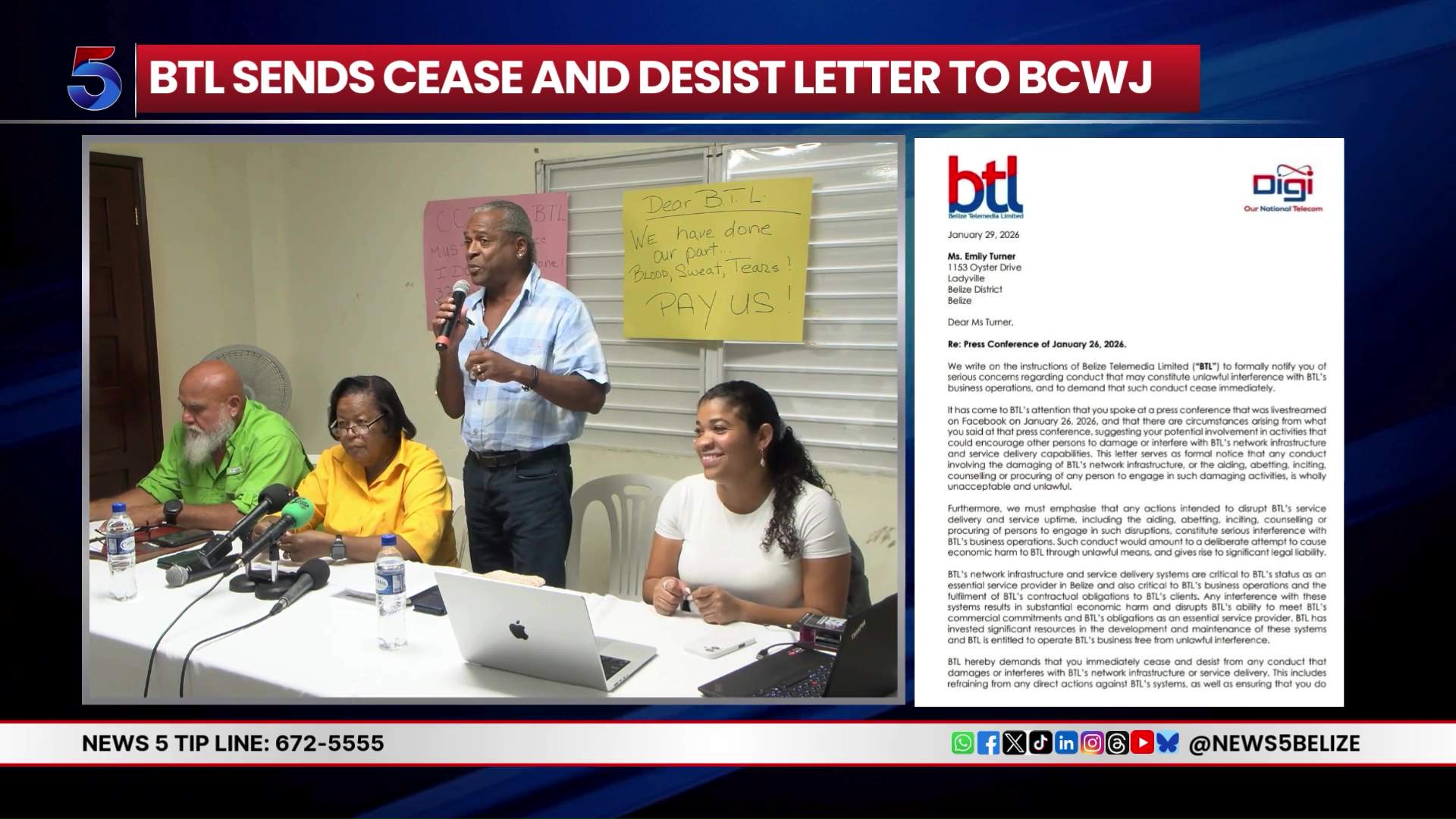 BTL Warns Former Union Leader Over Protest Comments