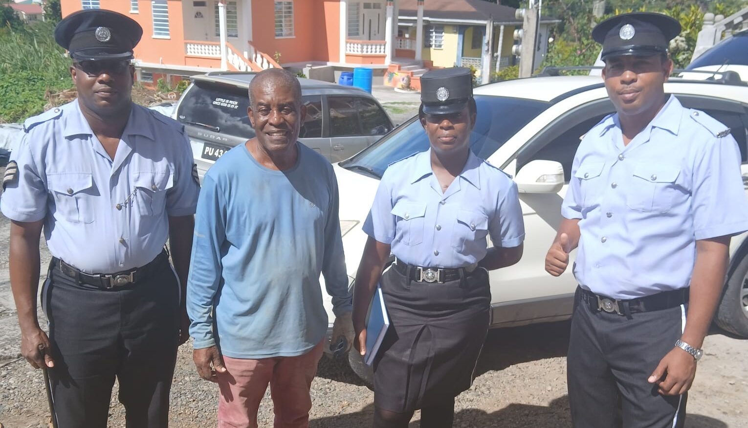 CDPF conduct foot patrol of Castle Comfort/Wallhouse as part of community policing initiative