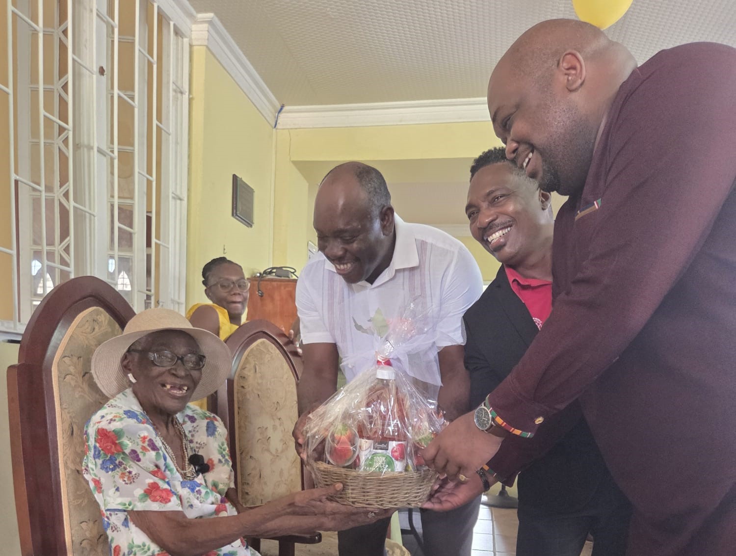 Winifred Holder joins her mother in the century club