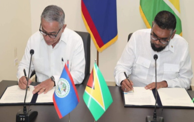 Guyana and Belize sign MOU deepening bilateral cooperation