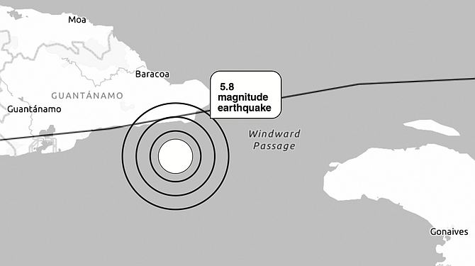 Tremors felt in Inagua after 5.8-magnitude Cuba quake