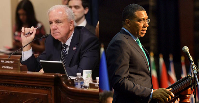 US congressman threatens ‘consequences’ against Jamaica for PM’s Cuba statement