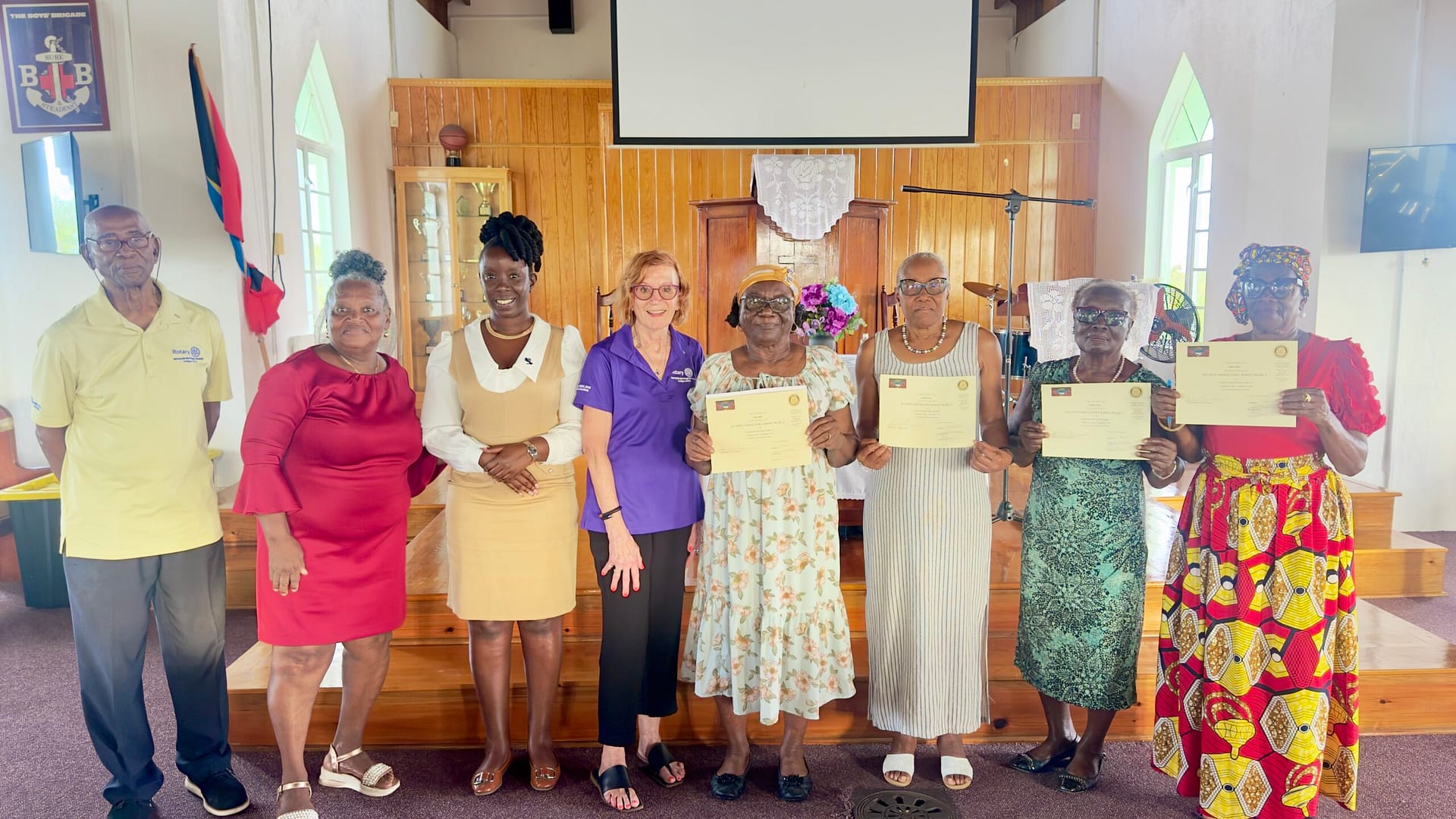 Eight Women Graduate from Sea View Farm Sewing Project