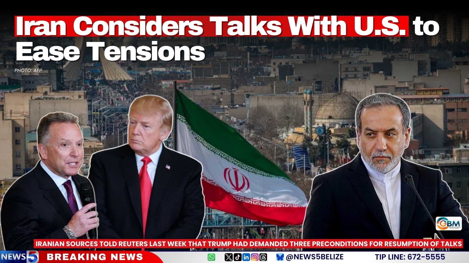 Iran Considers Talks with U.S. to Ease Tensions